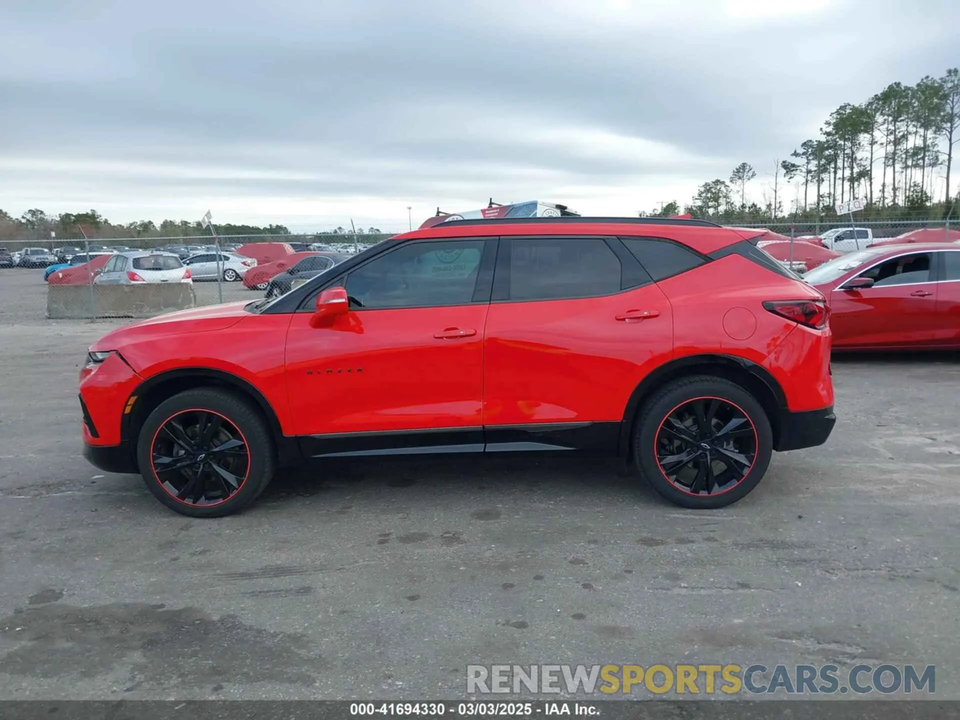 14 fotografías del automóvil dañado 3GNKBERS5LS665940 CHEVROLET BLAZER 2020