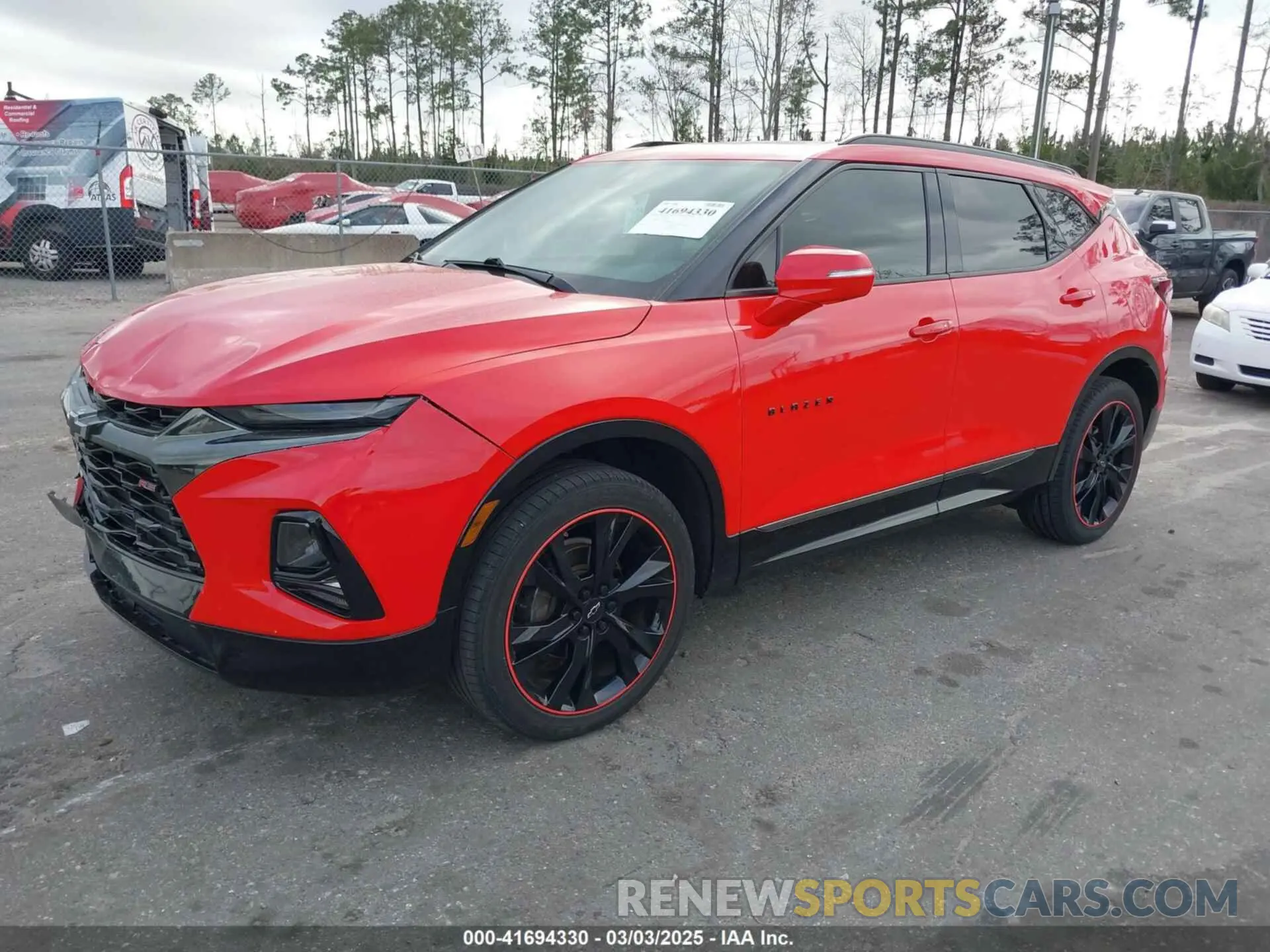 2 fotografías del automóvil dañado 3GNKBERS5LS665940 CHEVROLET BLAZER 2020