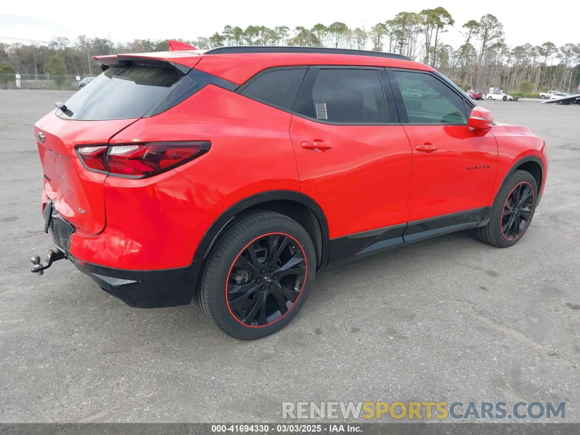 4 fotografías del automóvil dañado 3GNKBERS5LS665940 CHEVROLET BLAZER 2020