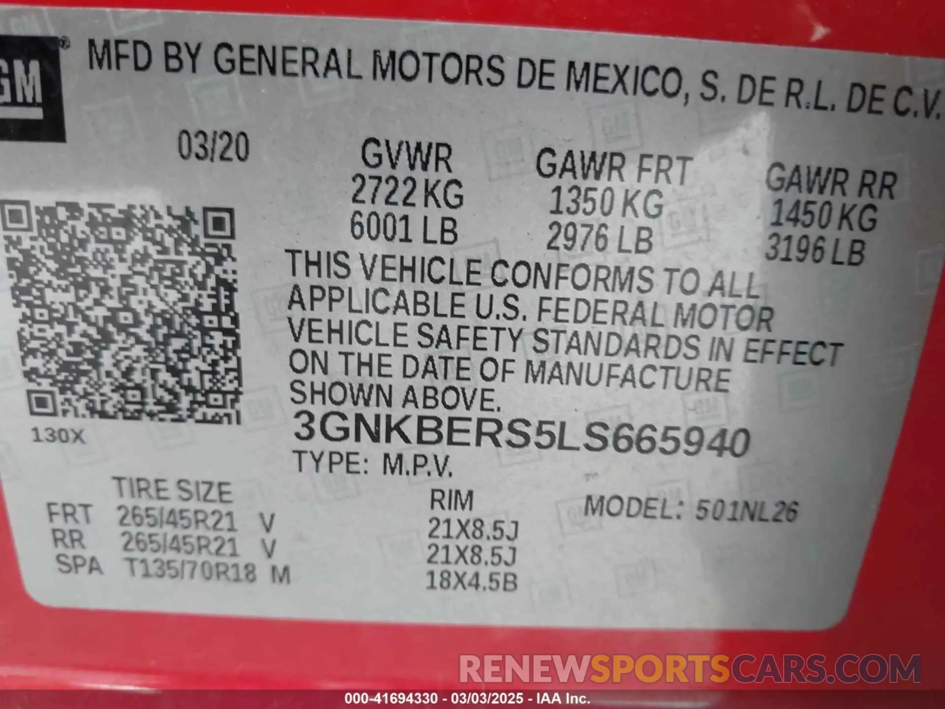 9 fotografías del automóvil dañado 3GNKBERS5LS665940 CHEVROLET BLAZER 2020