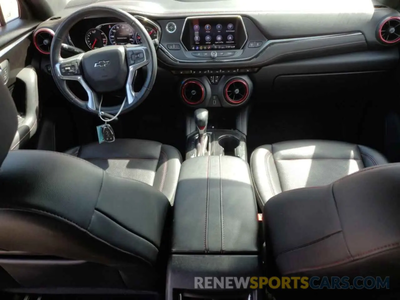 8 fotografías del automóvil dañado 3GNKBERS6LS561537 CHEVROLET BLAZER 2020