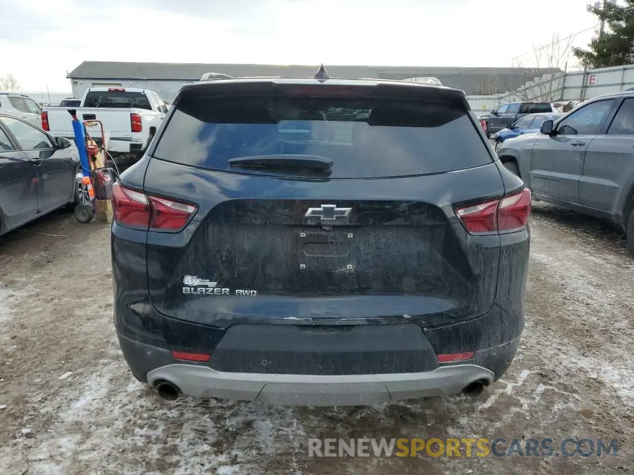 6 fotografías del automóvil dañado 3GNKBHR46LS656618 CHEVROLET BLAZER 2020