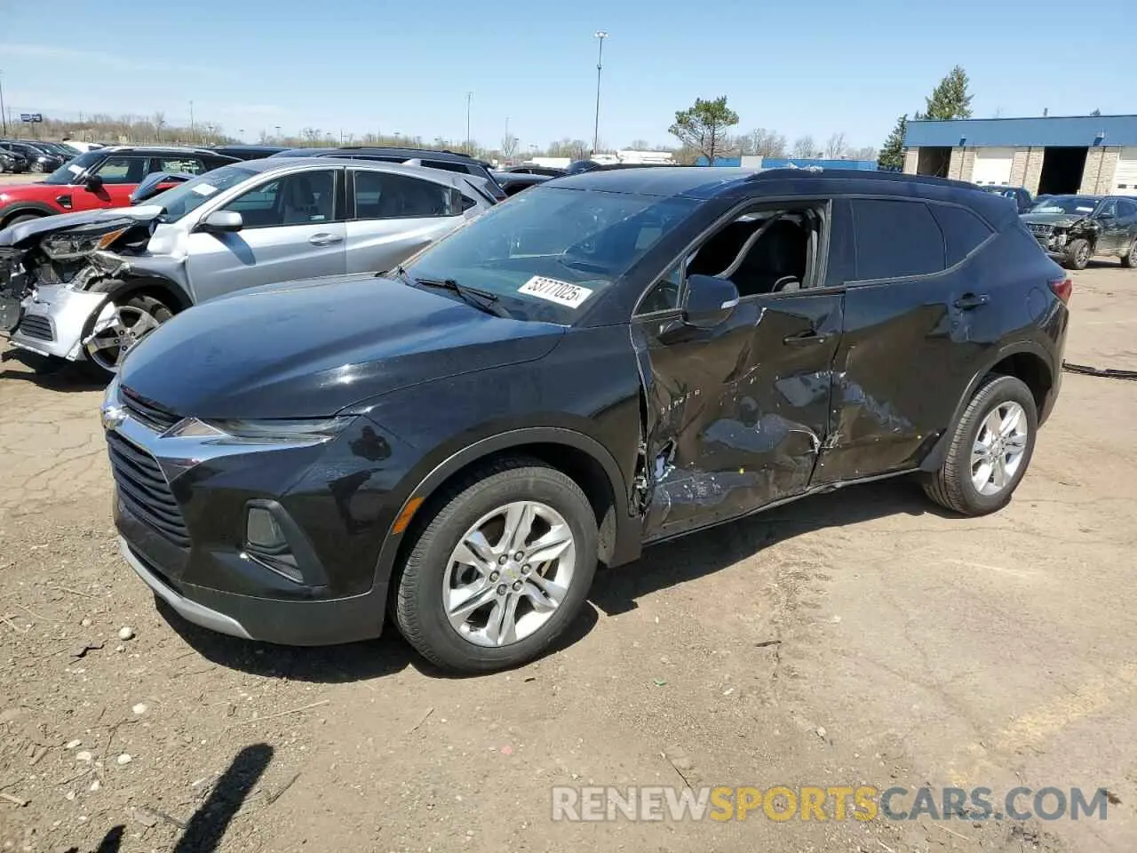 1 fotografías del automóvil dañado 3GNKBHRS2LS657232 CHEVROLET BLAZER 2020