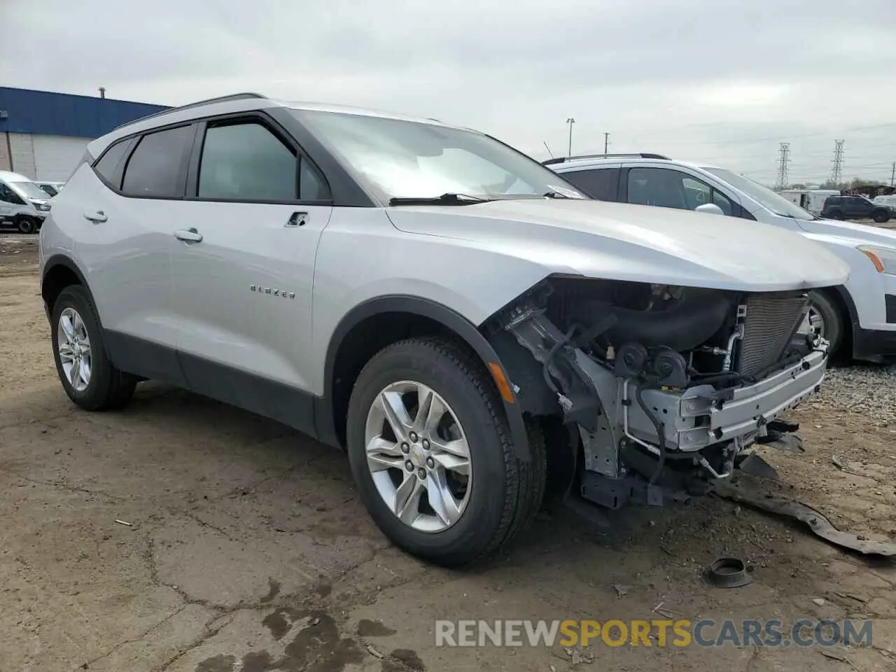 4 fotografías del automóvil dañado 3GNKBHRS5LS562390 CHEVROLET BLAZER 2020