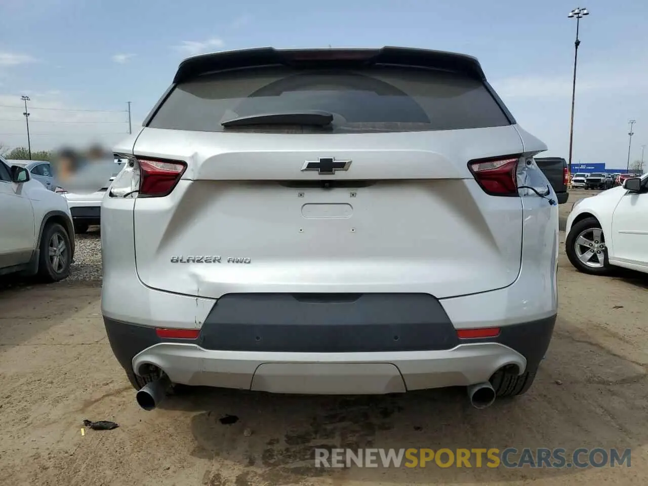 6 fotografías del automóvil dañado 3GNKBHRS5LS562390 CHEVROLET BLAZER 2020