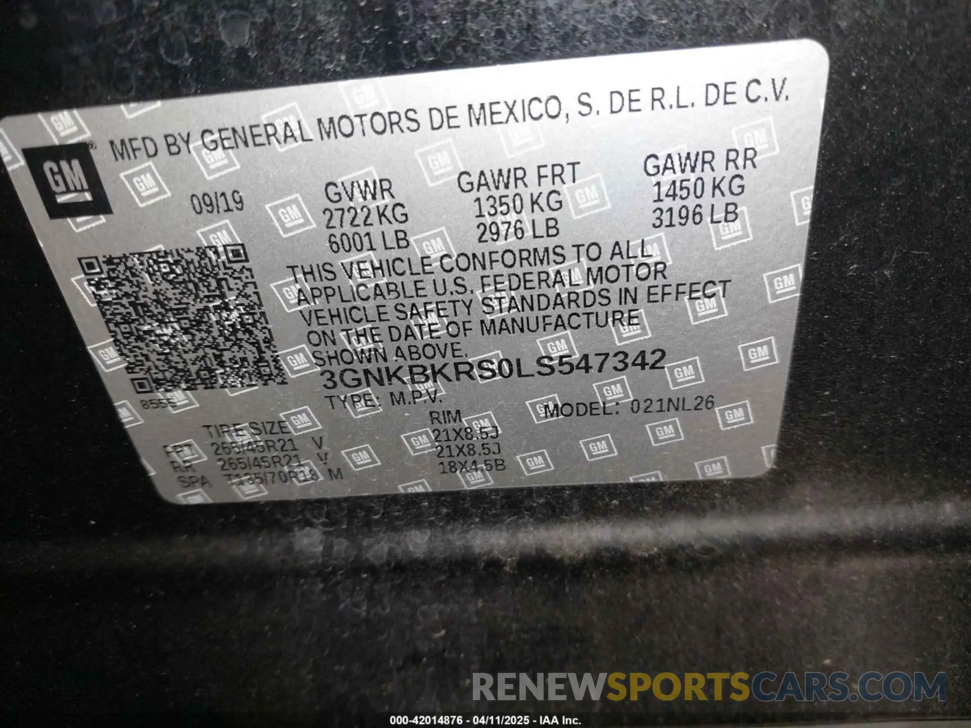 9 fotografías del automóvil dañado 3GNKBKRS0LS547342 CHEVROLET BLAZER 2020