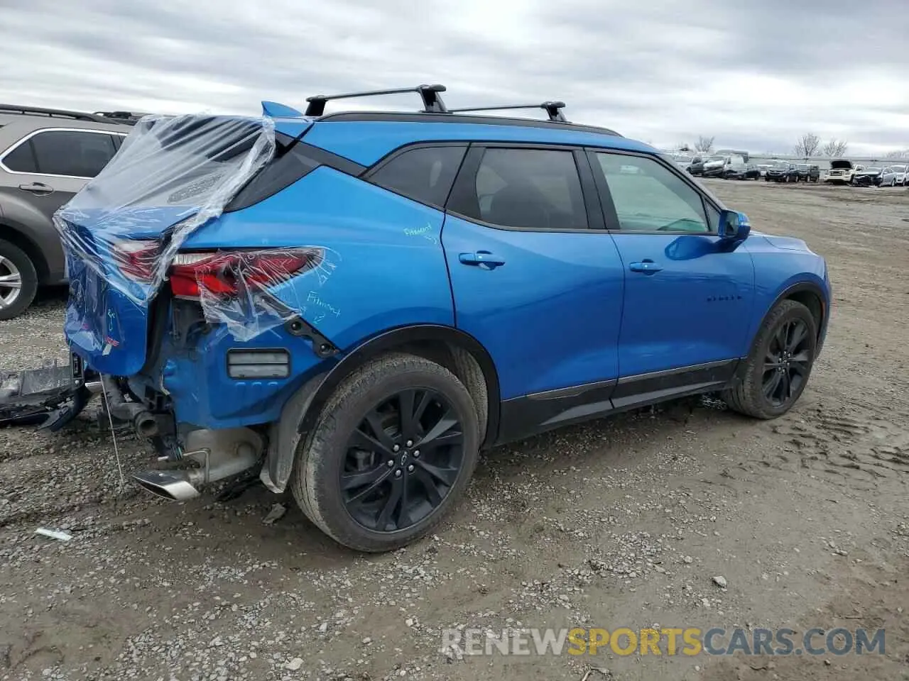 3 fotografías del automóvil dañado 3GNKBKRS4LS725589 CHEVROLET BLAZER 2020