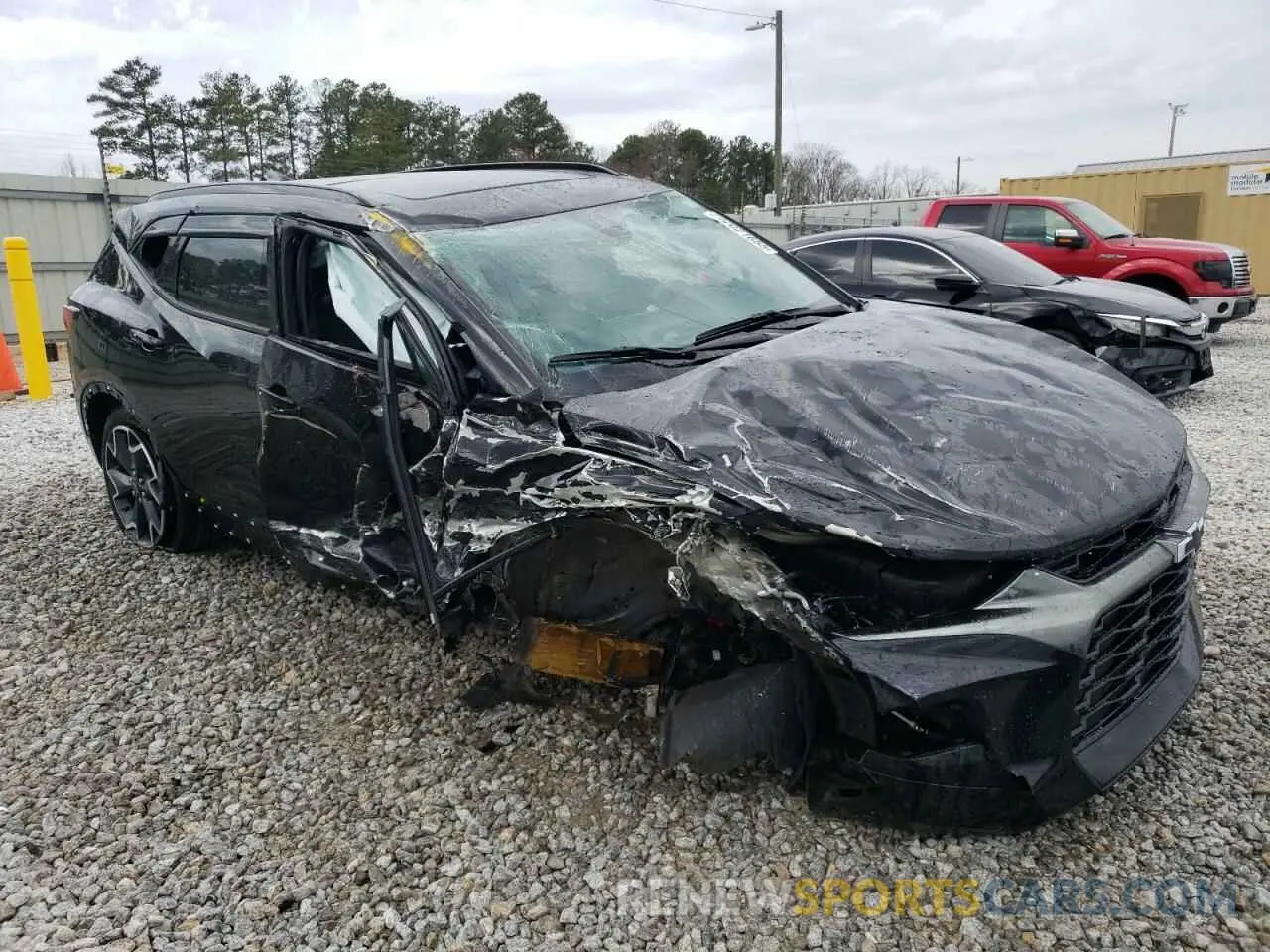 4 fotografías del automóvil dañado 3GNKBKRS5LS686124 CHEVROLET BLAZER 2020