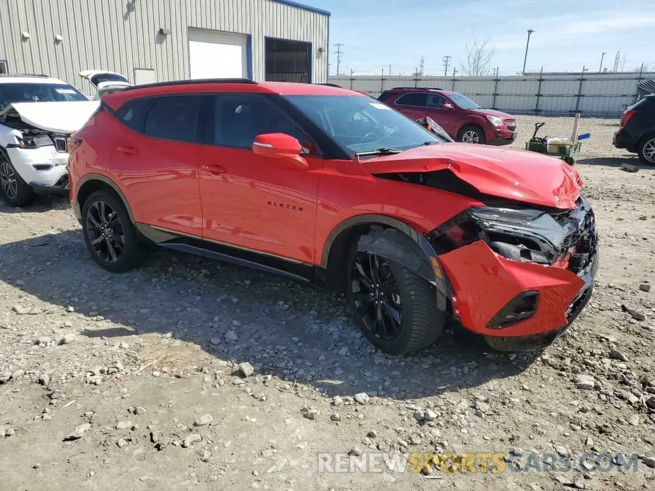 4 fotografías del automóvil dañado 3GNKBKRS8LS551946 CHEVROLET BLAZER 2020