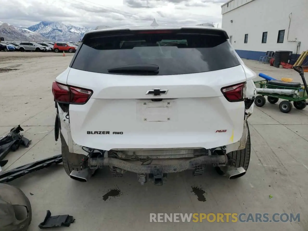 6 fotografías del automóvil dañado 3GNKBKRSXLS723913 CHEVROLET BLAZER 2020