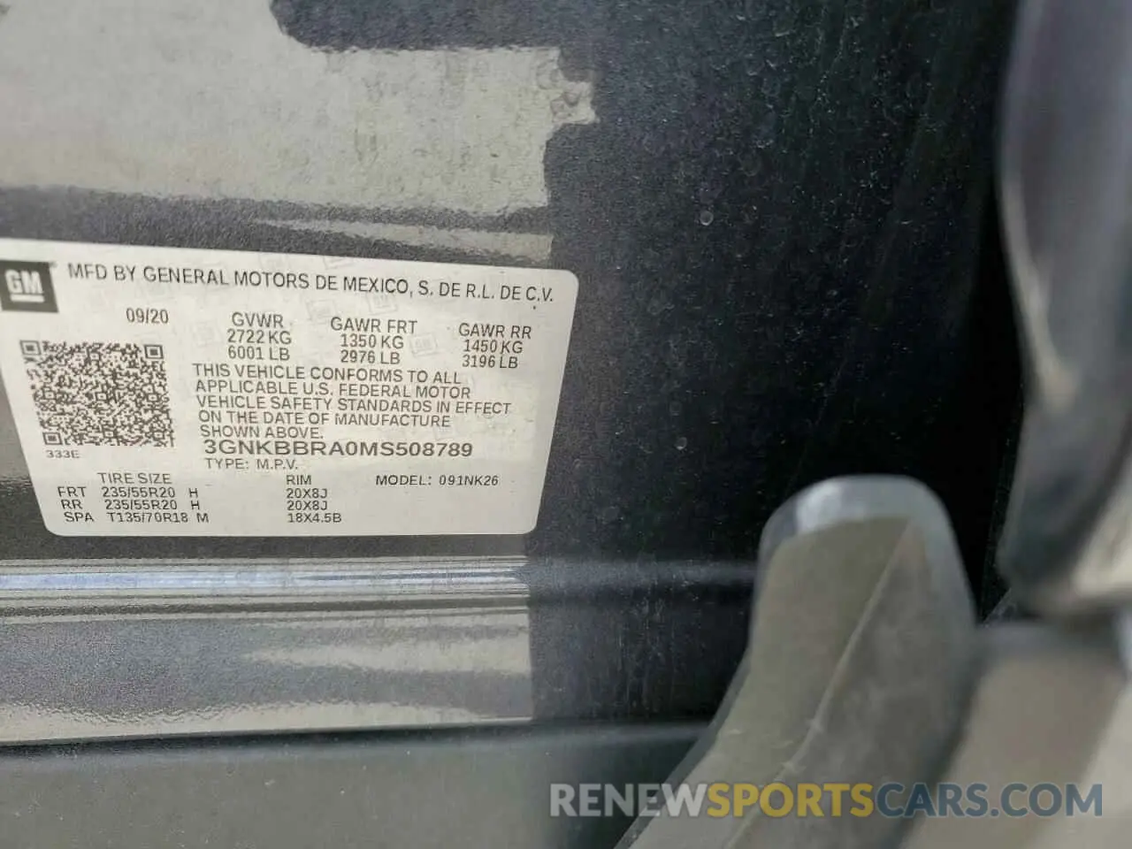 13 fotografías del automóvil dañado 3GNKBBRA0MS508789 CHEVROLET BLAZER 2021