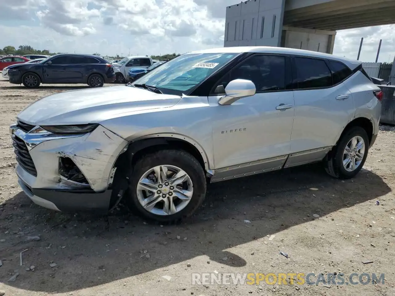 1 fotografías del automóvil dañado 3GNKBBRA2MS537209 CHEVROLET BLAZER 2021