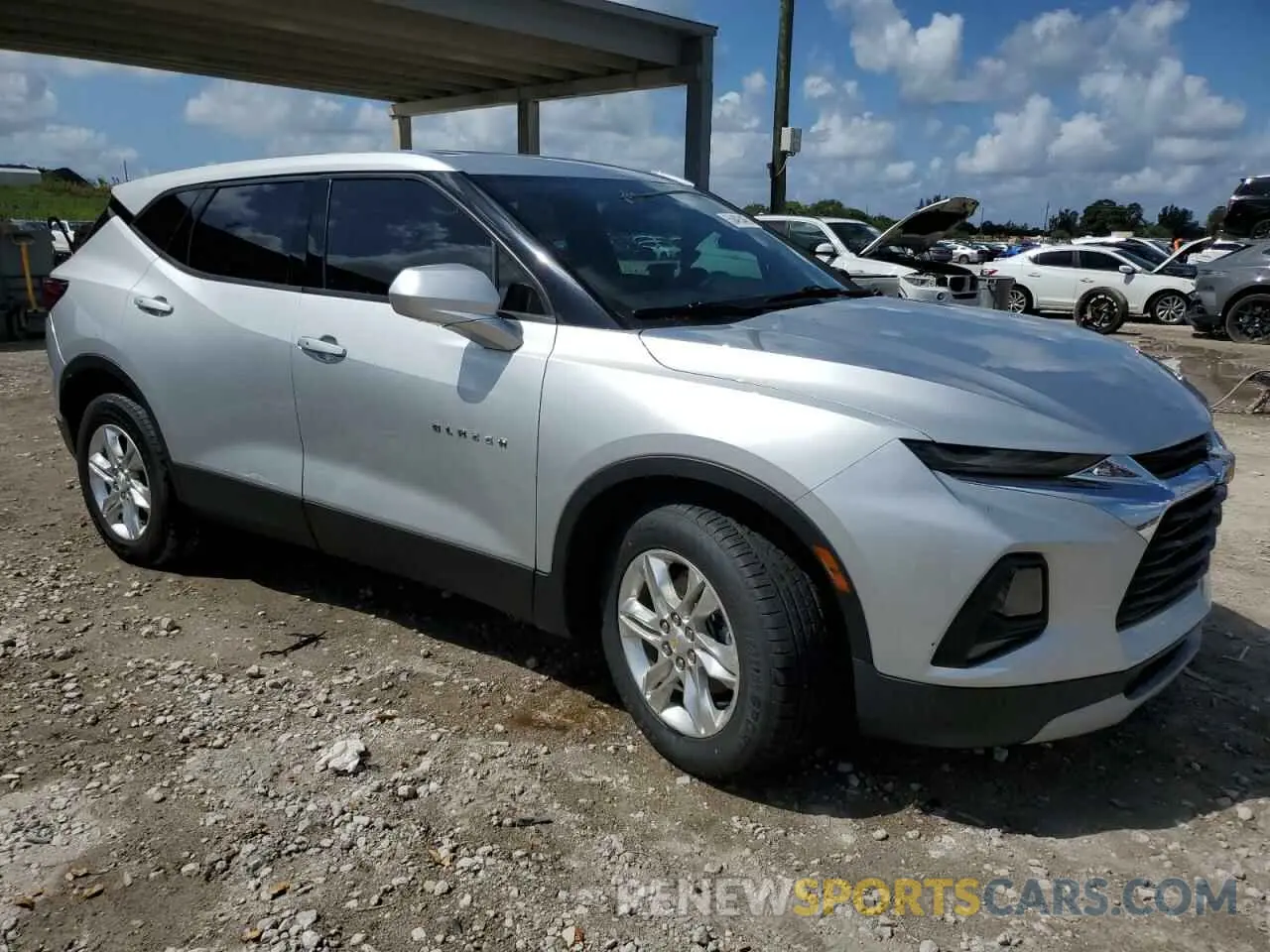 4 fotografías del automóvil dañado 3GNKBBRA2MS537209 CHEVROLET BLAZER 2021