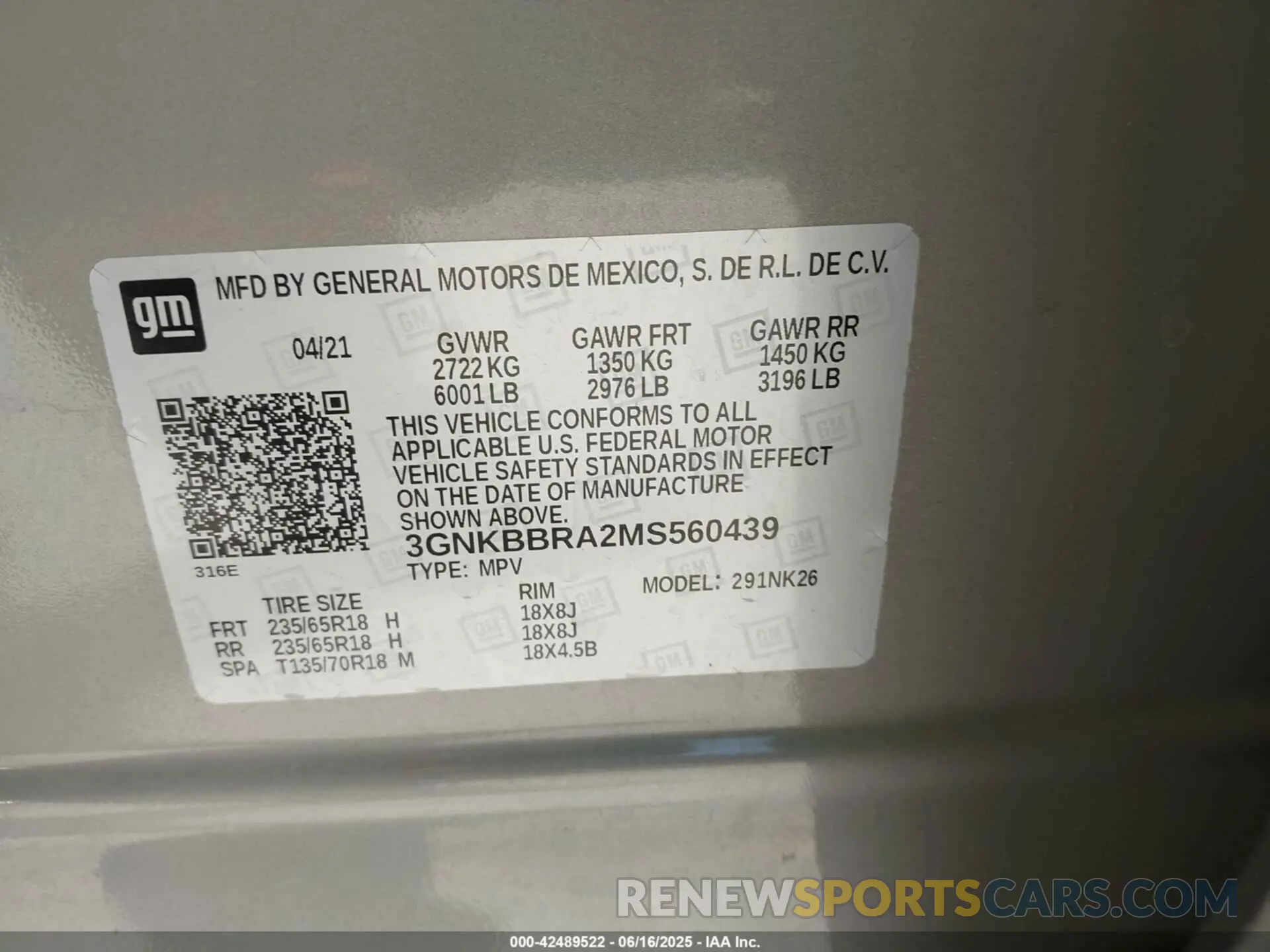9 fotografías del automóvil dañado 3GNKBBRA2MS560439 CHEVROLET BLAZER 2021