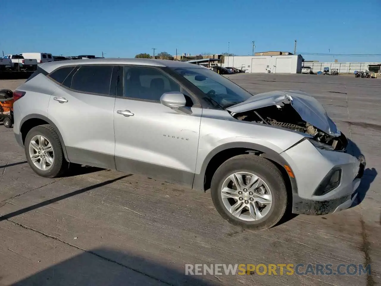 4 fotografías del automóvil dañado 3GNKBBRA5MS580958 CHEVROLET BLAZER 2021