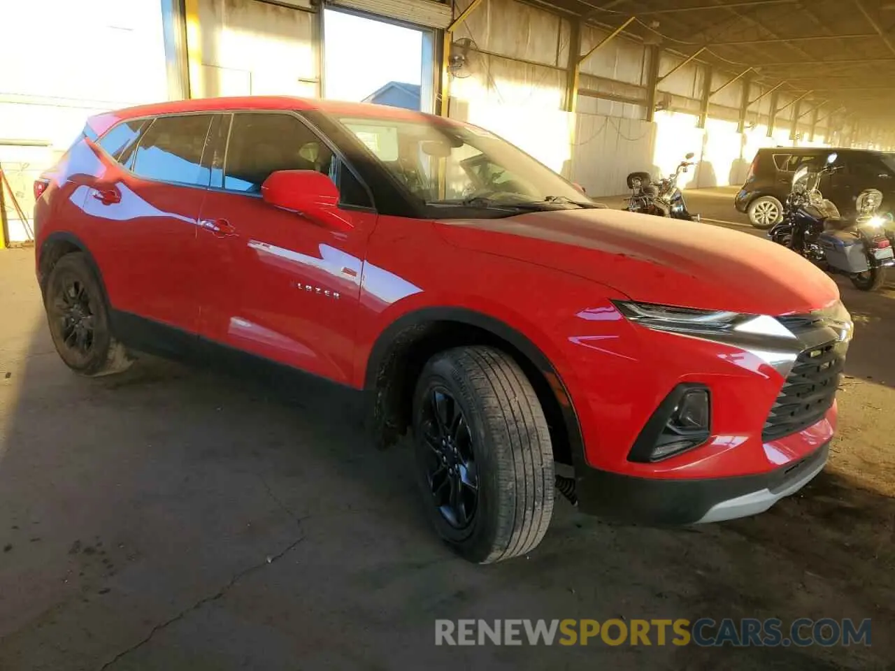 4 fotografías del automóvil dañado 3GNKBBRA6MS512491 CHEVROLET BLAZER 2021