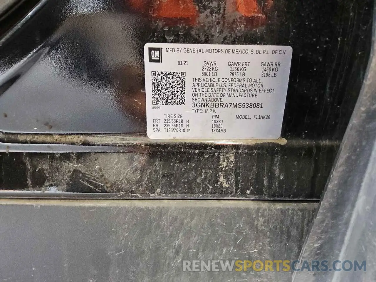 12 fotografías del automóvil dañado 3GNKBBRA7MS538081 CHEVROLET BLAZER 2021