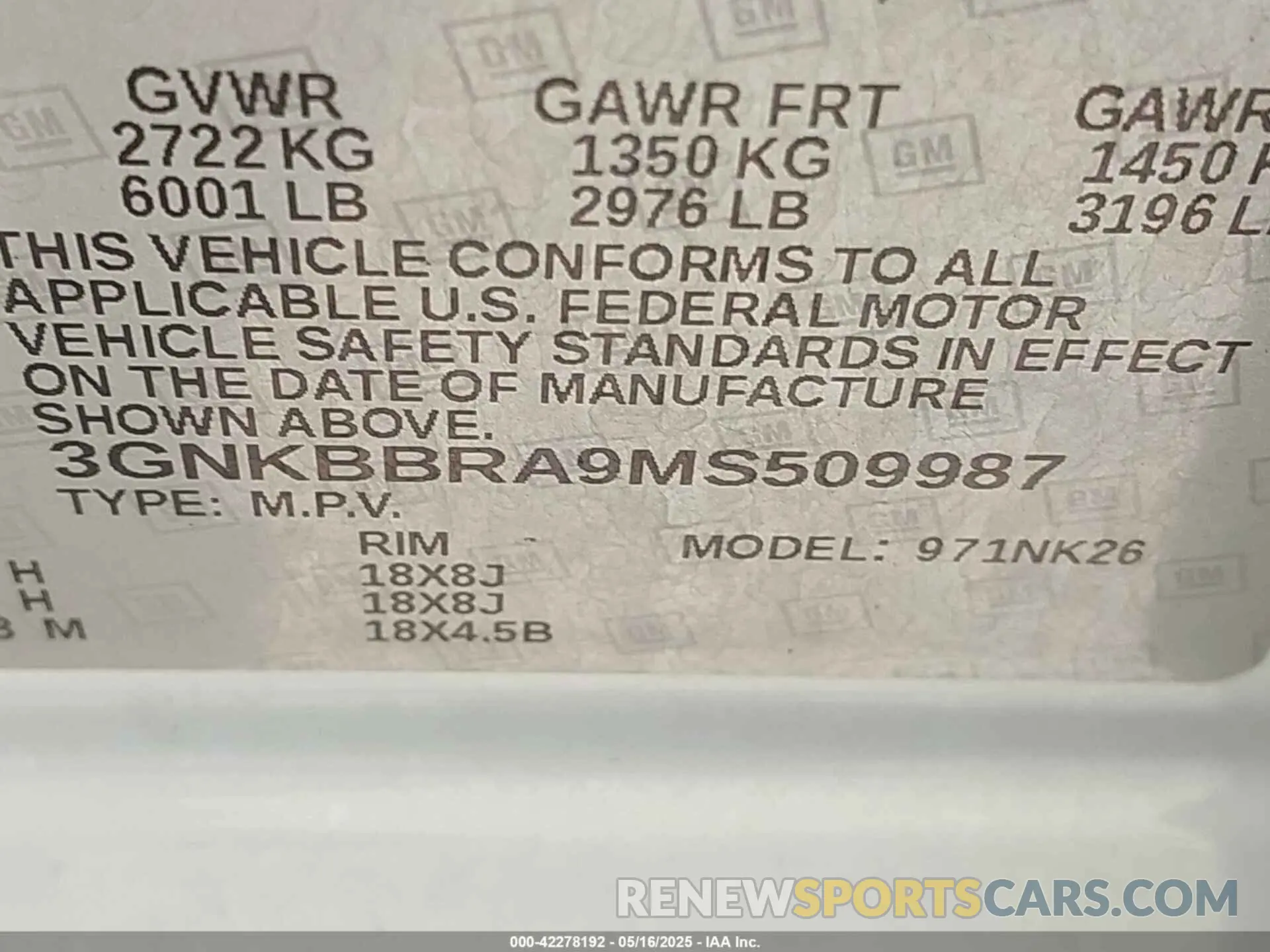 9 fotografías del automóvil dañado 3GNKBBRA9MS509987 CHEVROLET BLAZER 2021