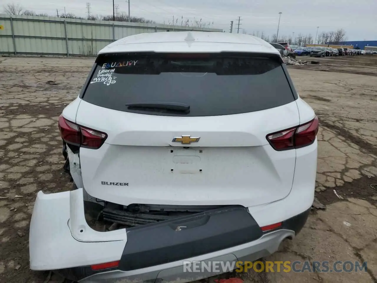 6 fotografías del automóvil dañado 3GNKBBRA9MS512470 CHEVROLET BLAZER 2021