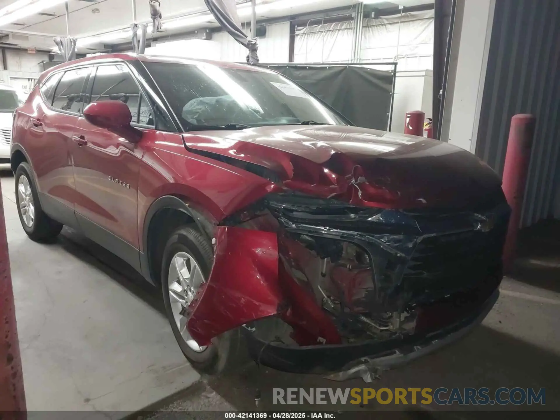 1 fotografías del automóvil dañado 3GNKBBRAXMS573326 CHEVROLET BLAZER 2021