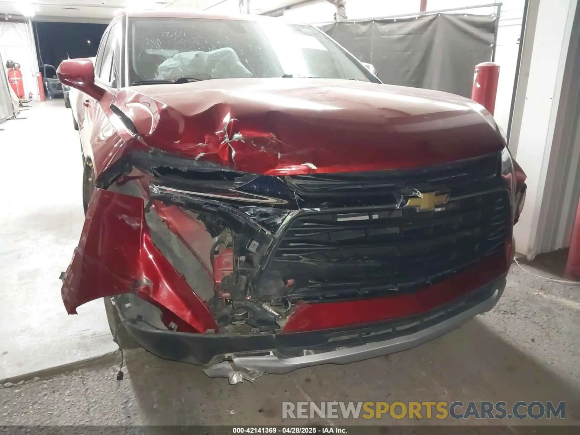 6 fotografías del automóvil dañado 3GNKBBRAXMS573326 CHEVROLET BLAZER 2021