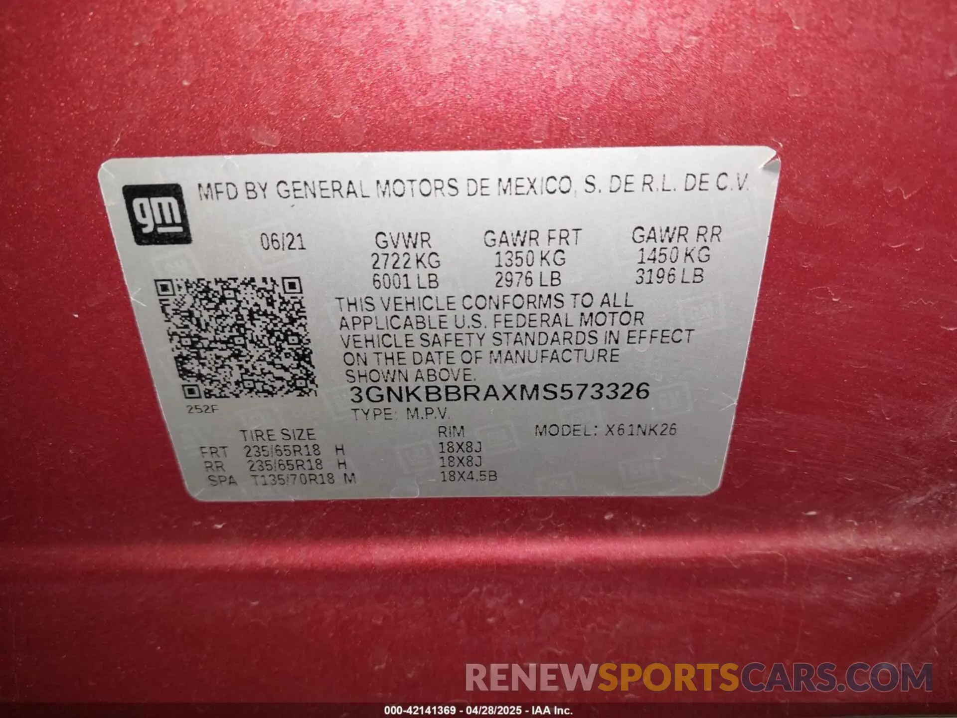9 fotografías del automóvil dañado 3GNKBBRAXMS573326 CHEVROLET BLAZER 2021
