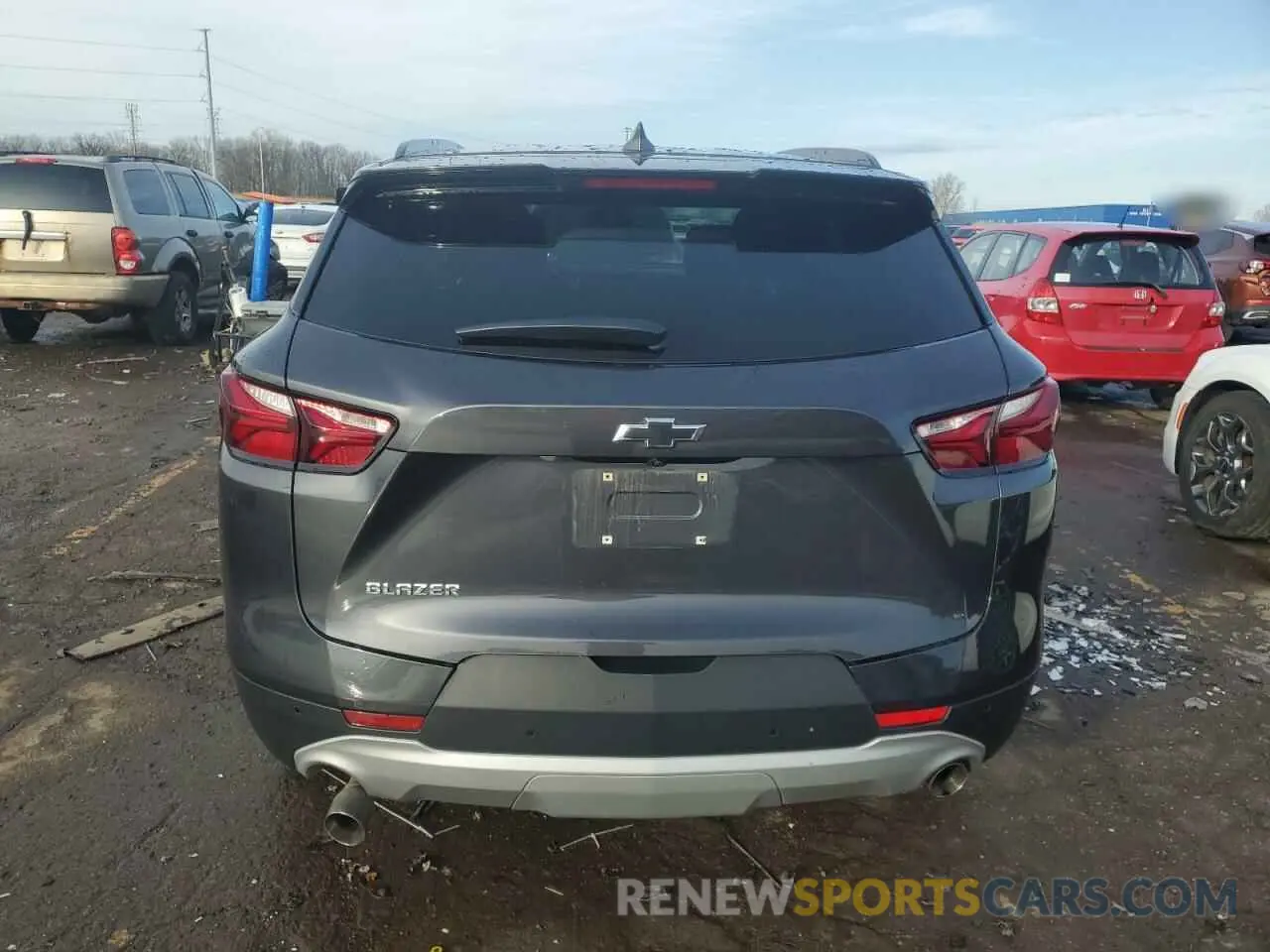 6 fotografías del automóvil dañado 3GNKBCR40MS545826 CHEVROLET BLAZER 2021