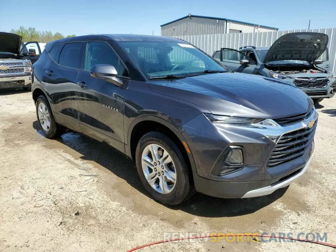 4 fotografías del automóvil dañado 3GNKBCR43MS567044 CHEVROLET BLAZER 2021