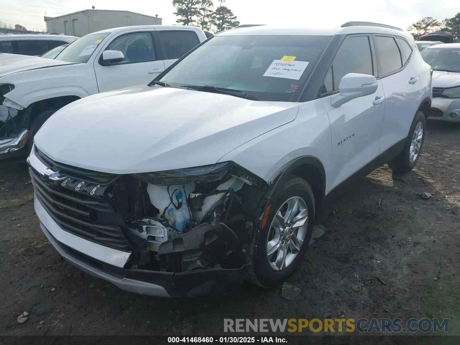 6 fotografías del automóvil dañado 3GNKBCR45MS572360 CHEVROLET BLAZER 2021
