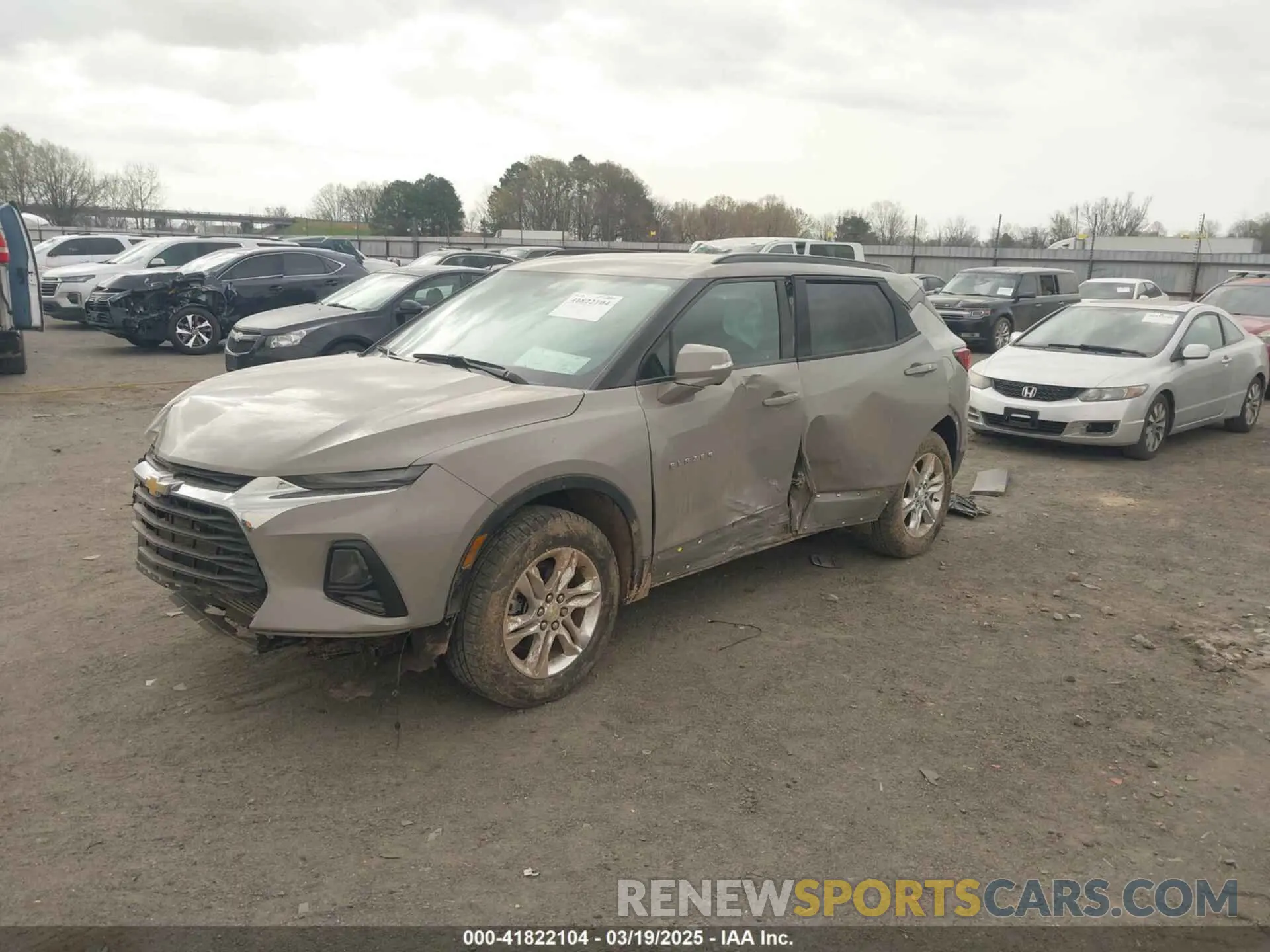 2 fotografías del automóvil dañado 3GNKBCR47MS545399 CHEVROLET BLAZER 2021