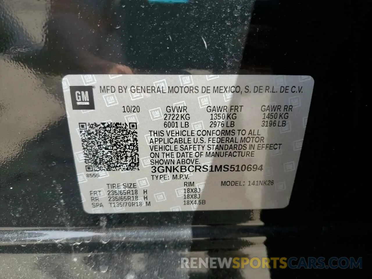 13 fotografías del automóvil dañado 3GNKBCRS1MS510694 CHEVROLET BLAZER 2021