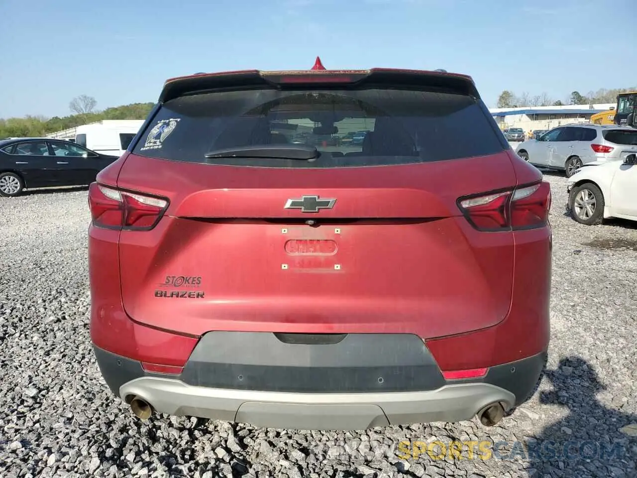 6 fotografías del automóvil dañado 3GNKBCRS1MS527396 CHEVROLET BLAZER 2021