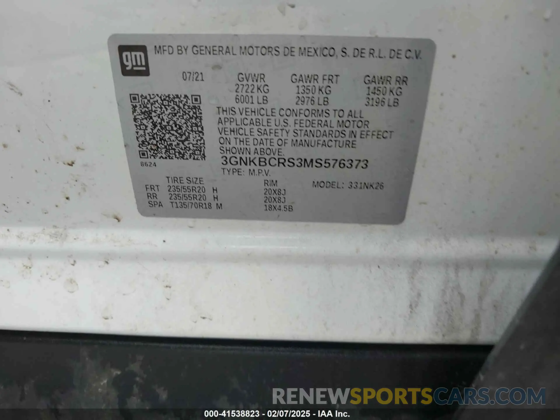 9 fotografías del automóvil dañado 3GNKBCRS3MS576373 CHEVROLET BLAZER 2021