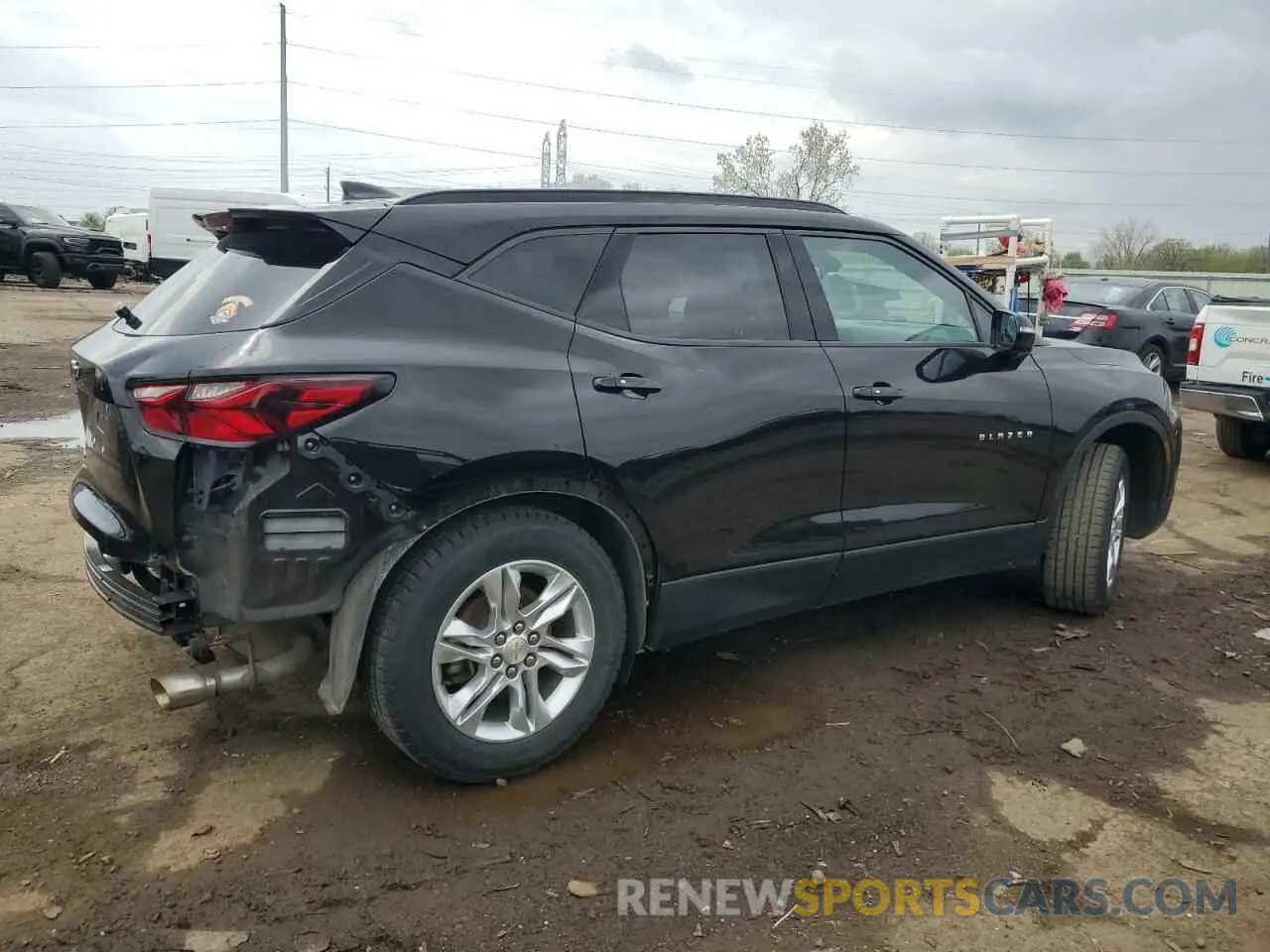 3 fotografías del automóvil dañado 3GNKBCRS4MS513704 CHEVROLET BLAZER 2021