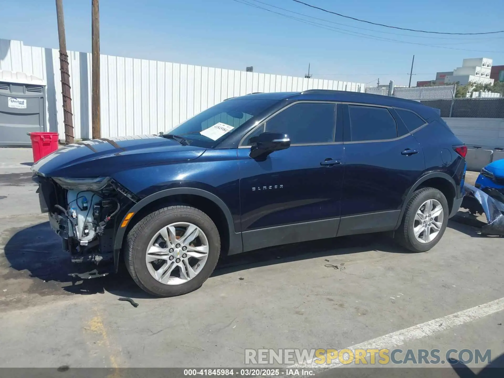 15 fotografías del automóvil dañado 3GNKBCRS6MS500419 CHEVROLET BLAZER 2021