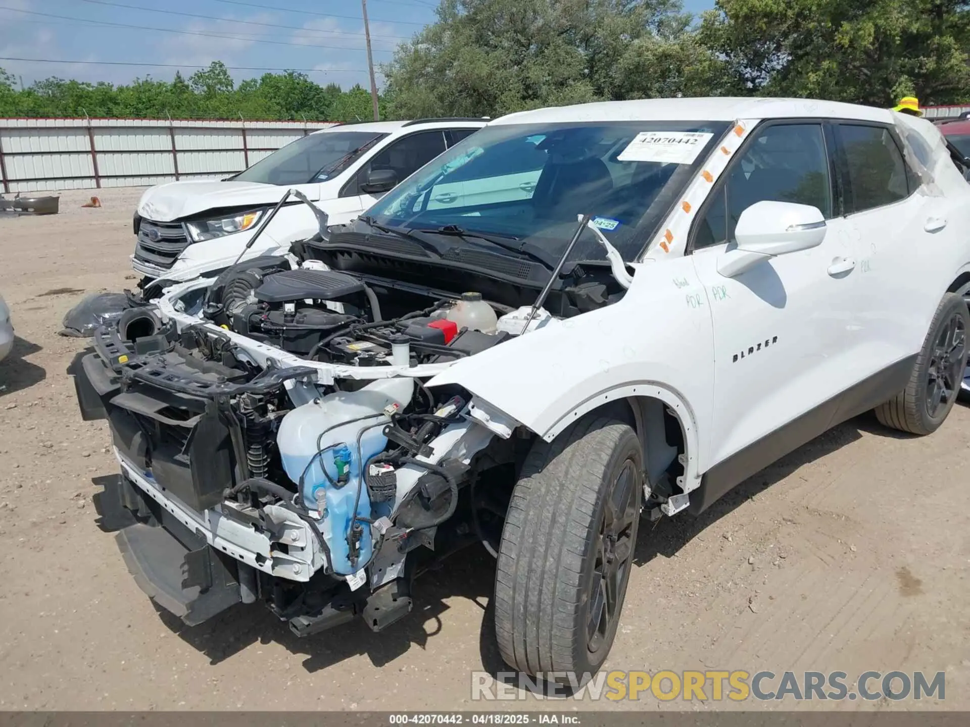 6 fotografías del automóvil dañado 3GNKBCRS6MS526776 CHEVROLET BLAZER 2021