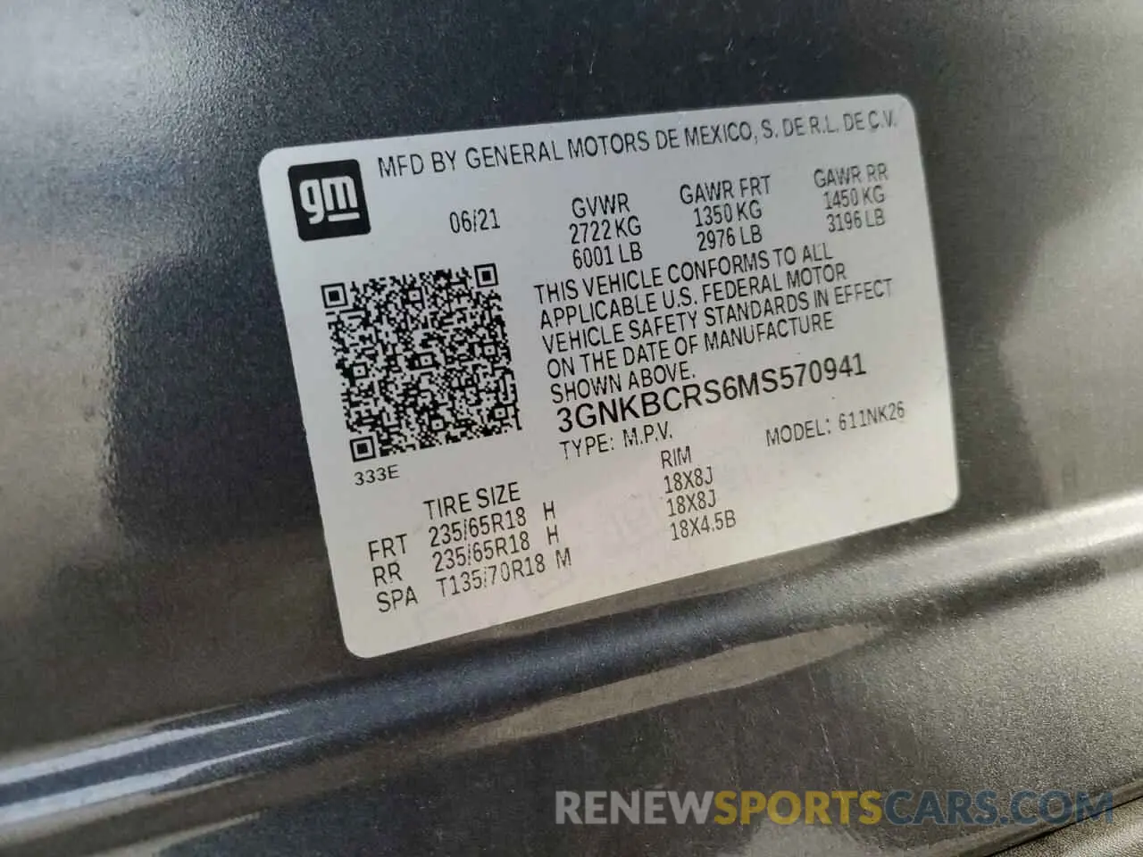 13 fotografías del automóvil dañado 3GNKBCRS6MS570941 CHEVROLET BLAZER 2021