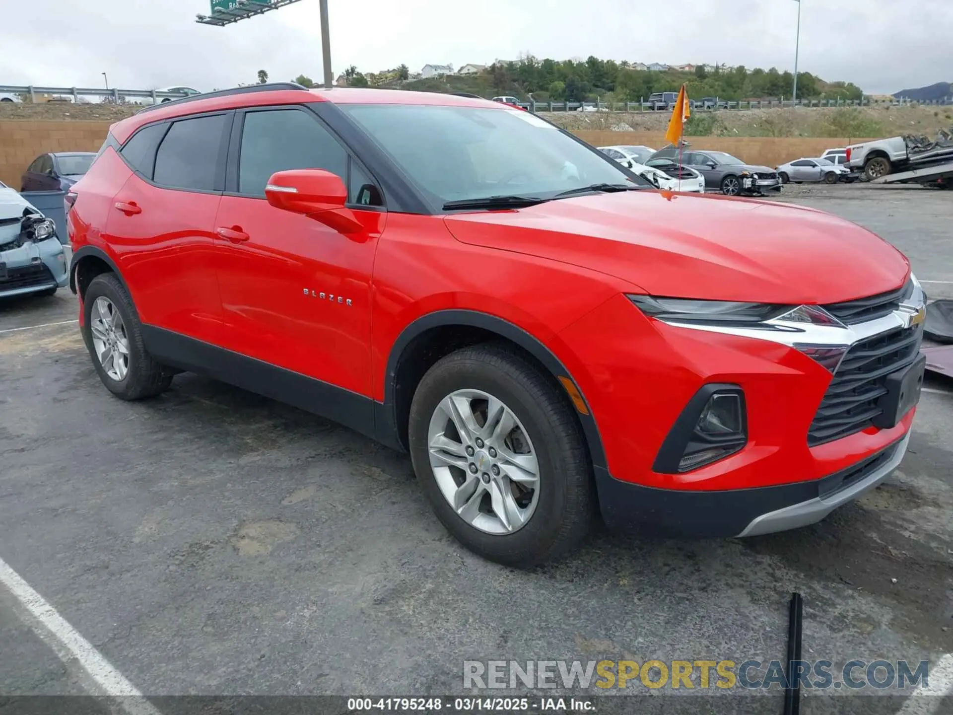 1 fotografías del automóvil dañado 3GNKBCRS9MS534791 CHEVROLET BLAZER 2021