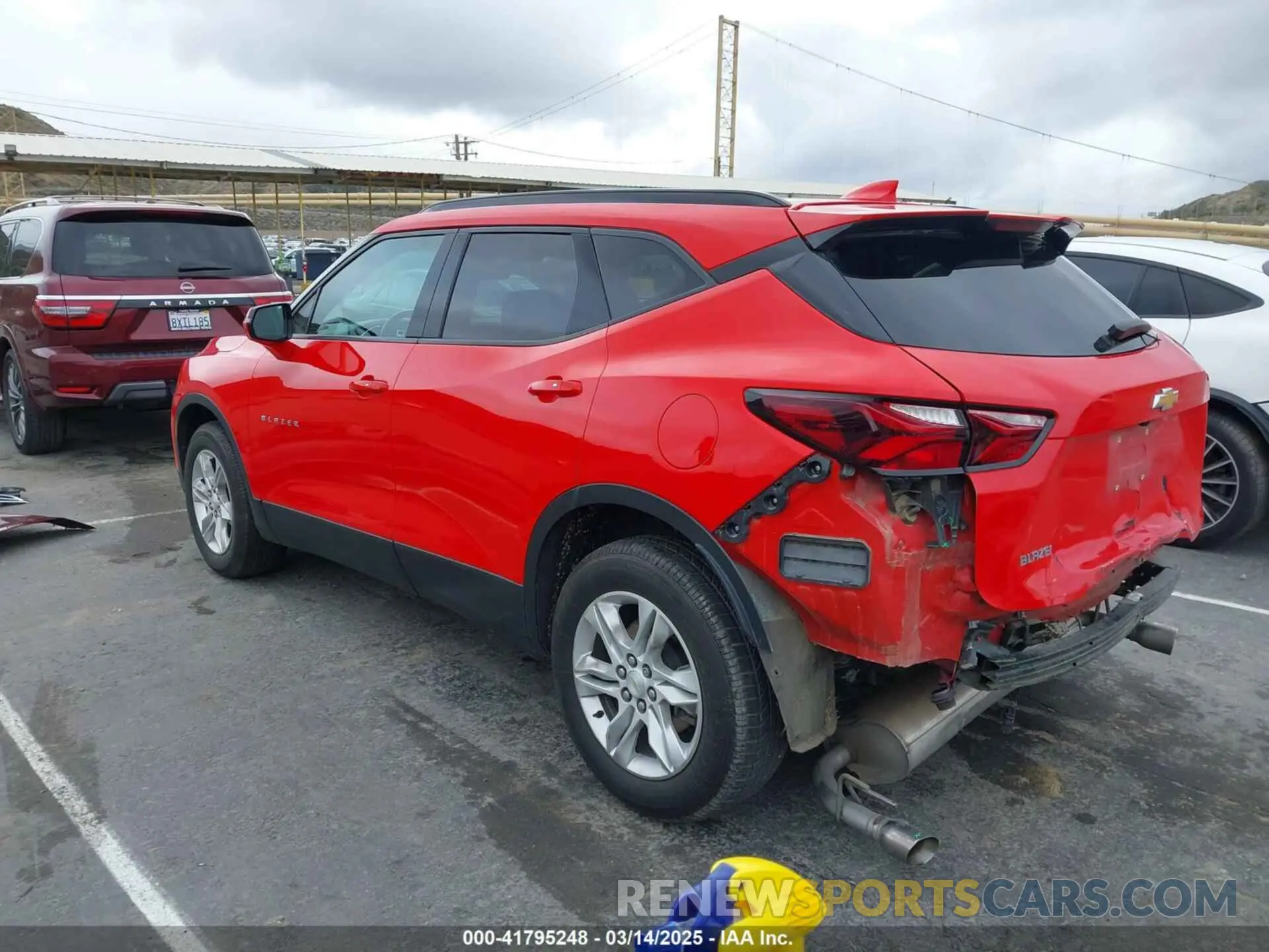 3 fotografías del automóvil dañado 3GNKBCRS9MS534791 CHEVROLET BLAZER 2021