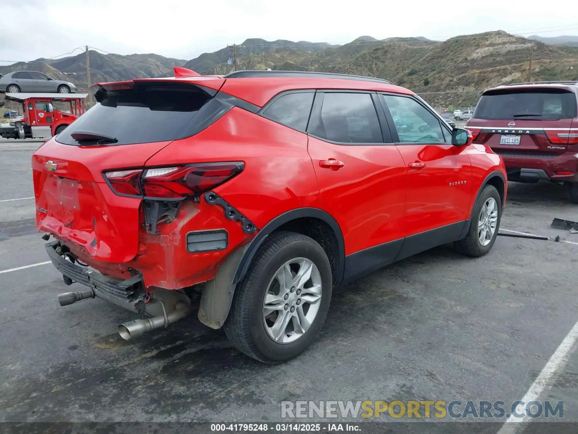 4 fotografías del automóvil dañado 3GNKBCRS9MS534791 CHEVROLET BLAZER 2021