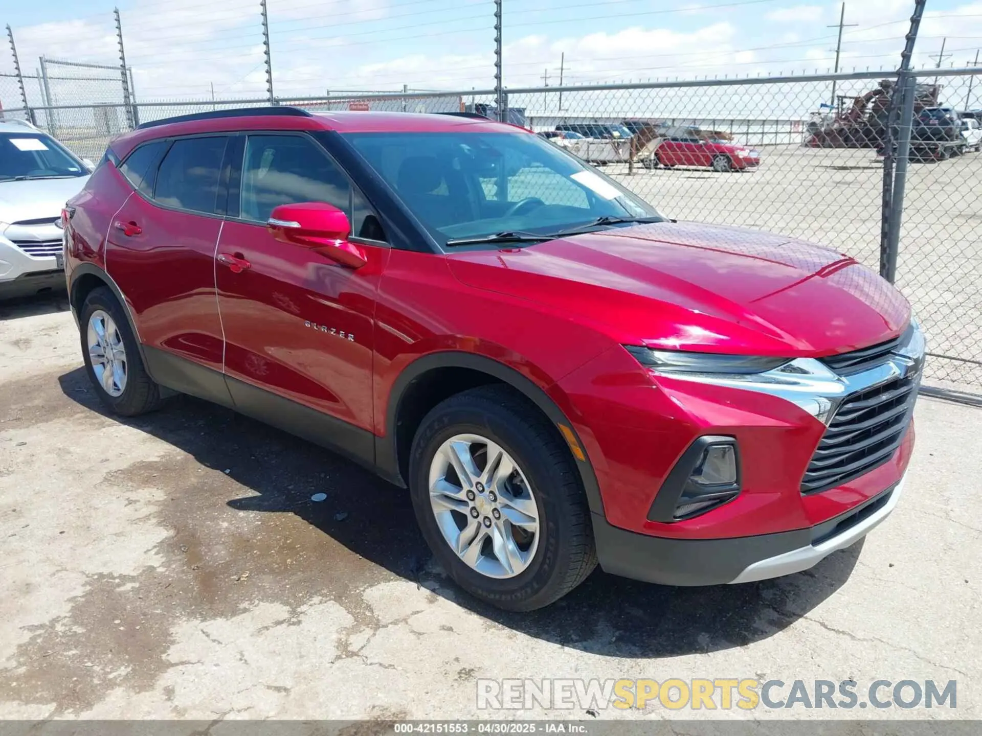 1 fotografías del automóvil dañado 3GNKBCRS9MS541403 CHEVROLET BLAZER 2021