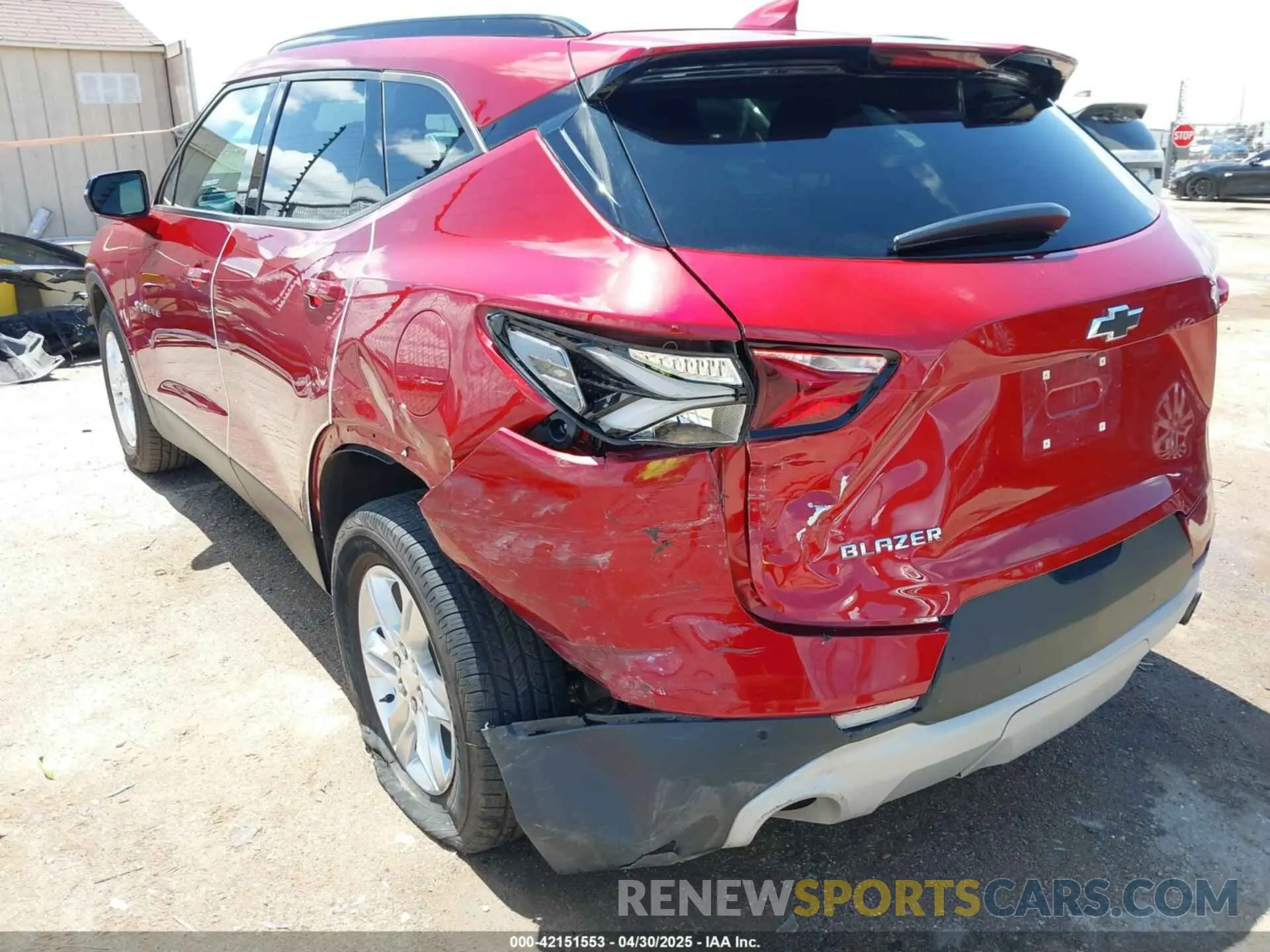 6 fotografías del automóvil dañado 3GNKBCRS9MS541403 CHEVROLET BLAZER 2021