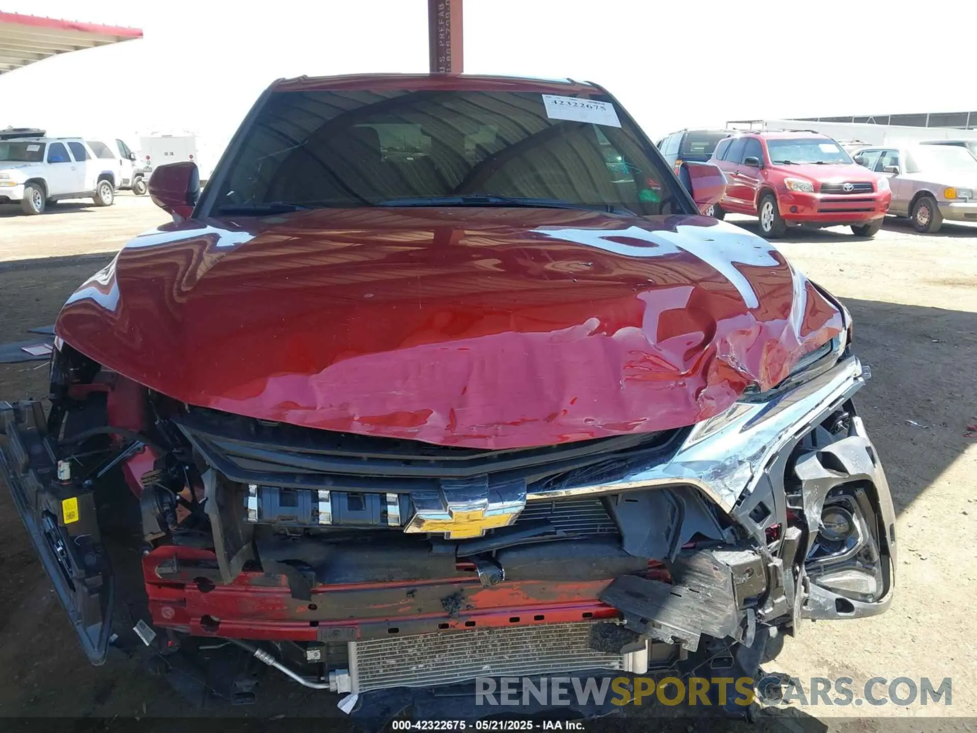 12 fotografías del automóvil dañado 3GNKBCRSXMS575608 CHEVROLET BLAZER 2021