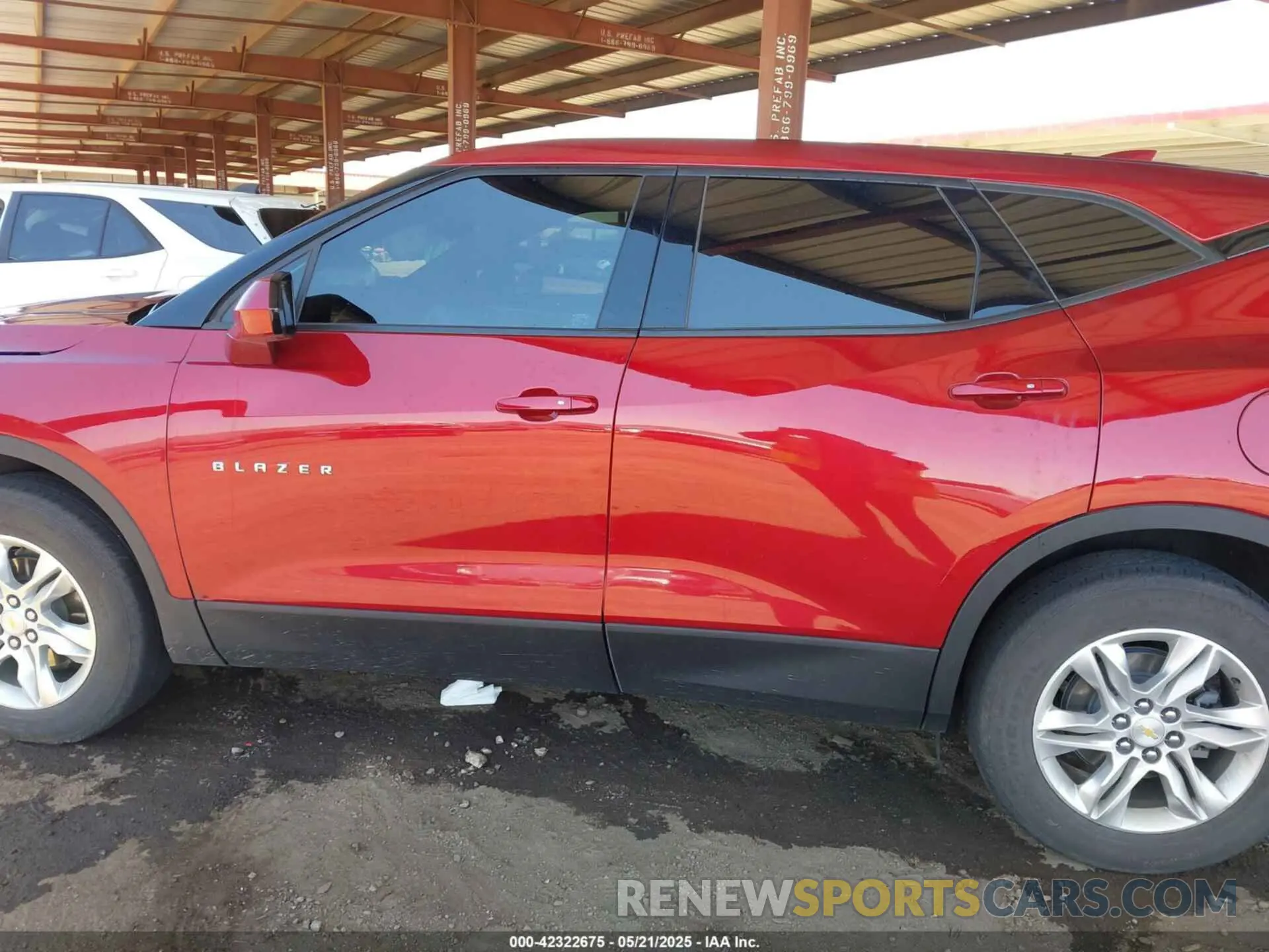 14 fotografías del automóvil dañado 3GNKBCRSXMS575608 CHEVROLET BLAZER 2021