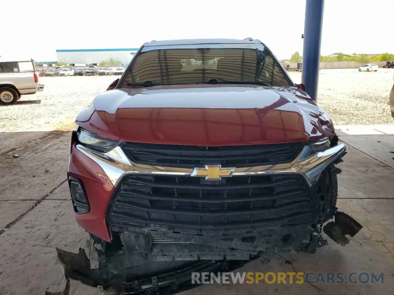 5 fotografías del automóvil dañado 3GNKBDR41MS519404 CHEVROLET BLAZER 2021