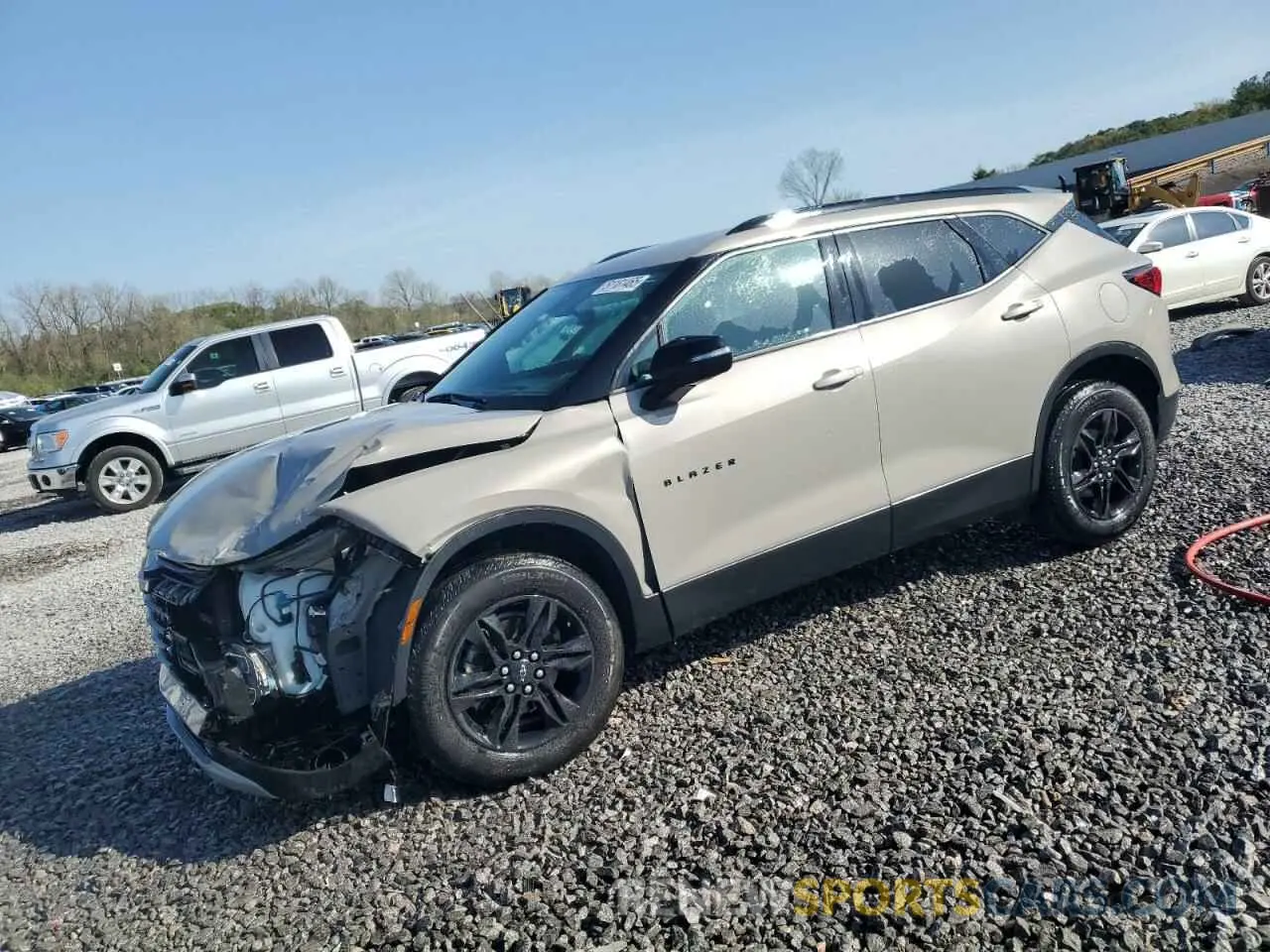 1 fotografías del automóvil dañado 3GNKBDR4XMS500026 CHEVROLET BLAZER 2021