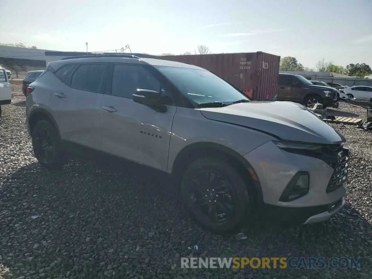 4 fotografías del automóvil dañado 3GNKBDR4XMS500026 CHEVROLET BLAZER 2021
