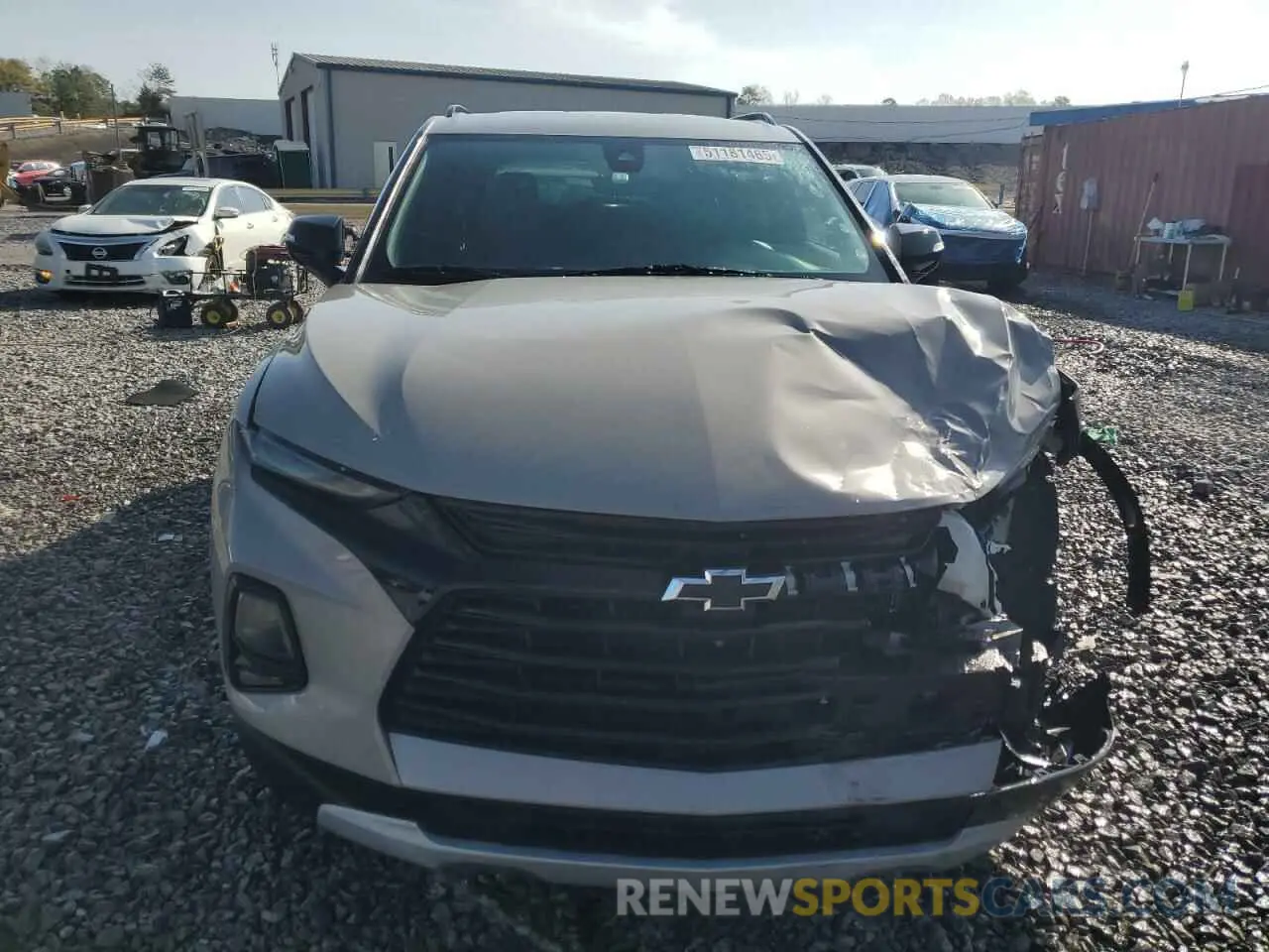 5 fotografías del automóvil dañado 3GNKBDR4XMS500026 CHEVROLET BLAZER 2021