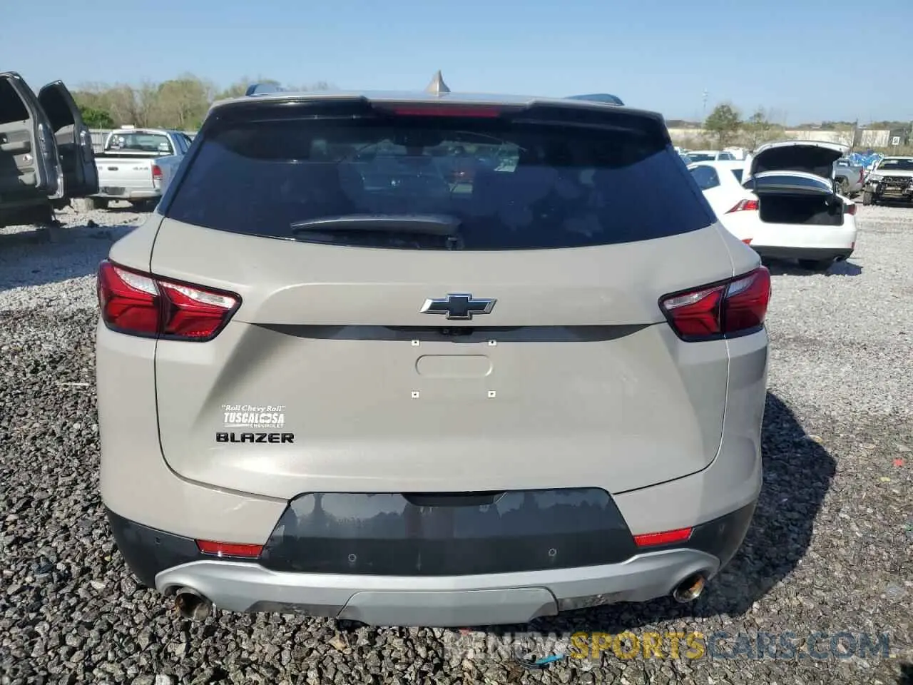 6 fotografías del automóvil dañado 3GNKBDR4XMS500026 CHEVROLET BLAZER 2021