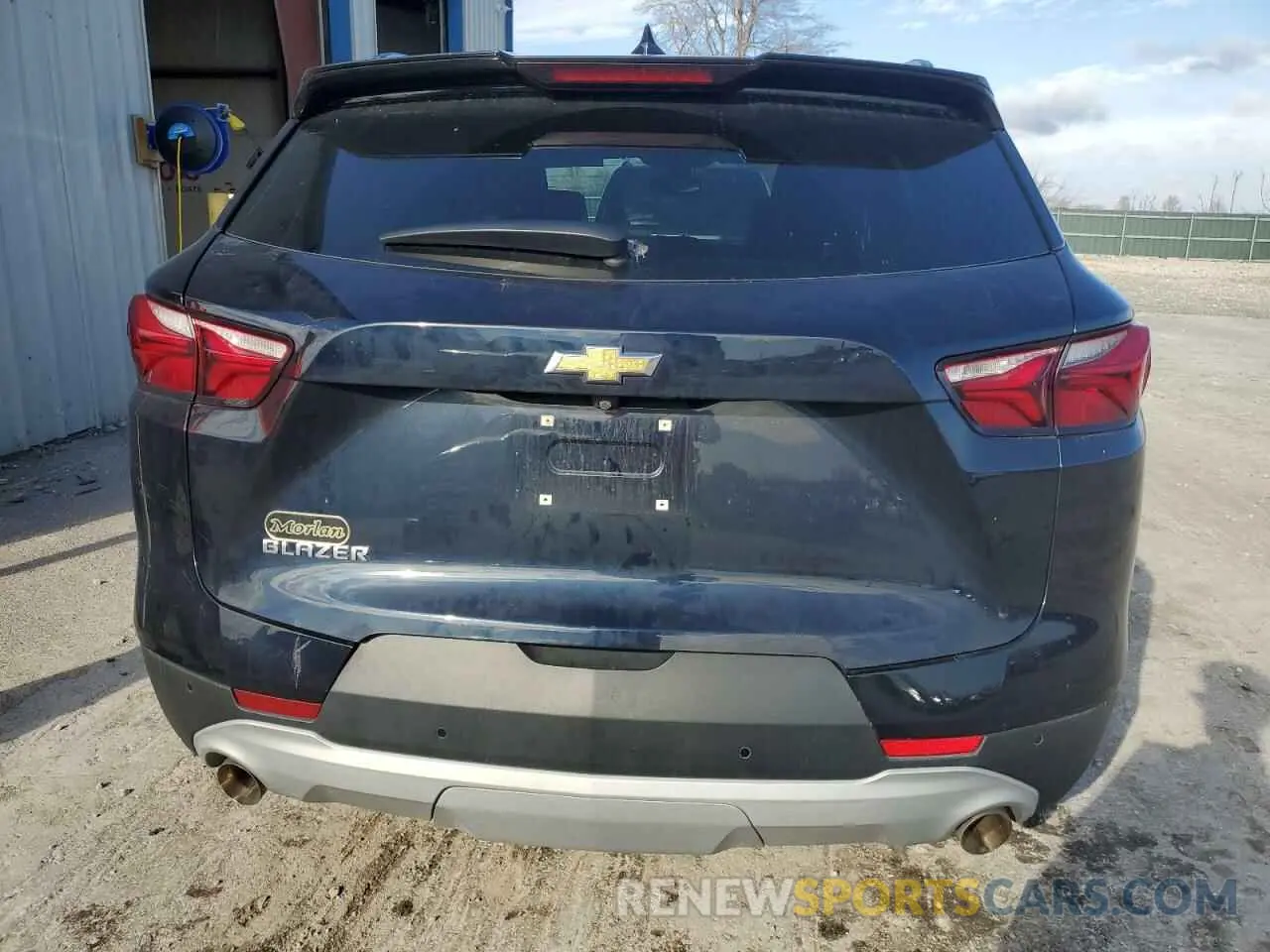 6 fotografías del automóvil dañado 3GNKBDRS0MS507985 CHEVROLET BLAZER 2021
